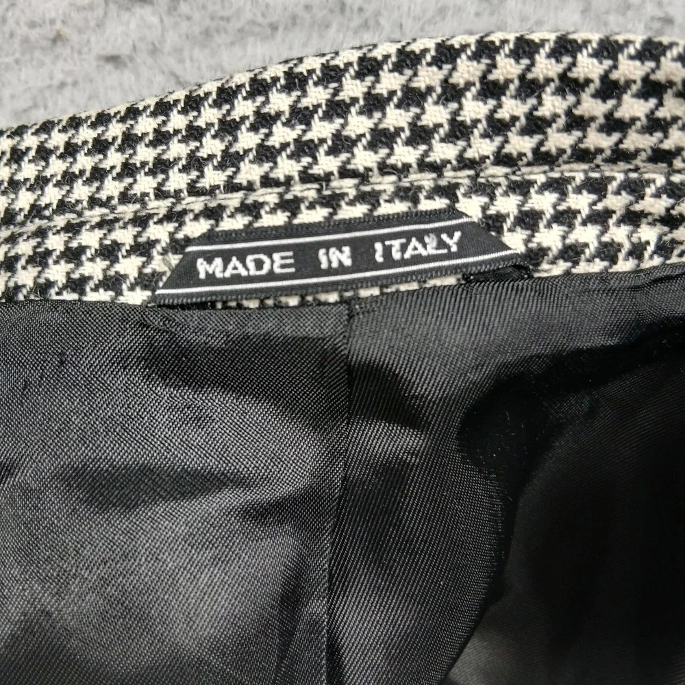 Today's Man Blazer 46L Houndstooth Wool‎ Cashmere Blend Made in Italy